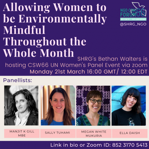 allowing women to be environmentally mindful throught the whole month