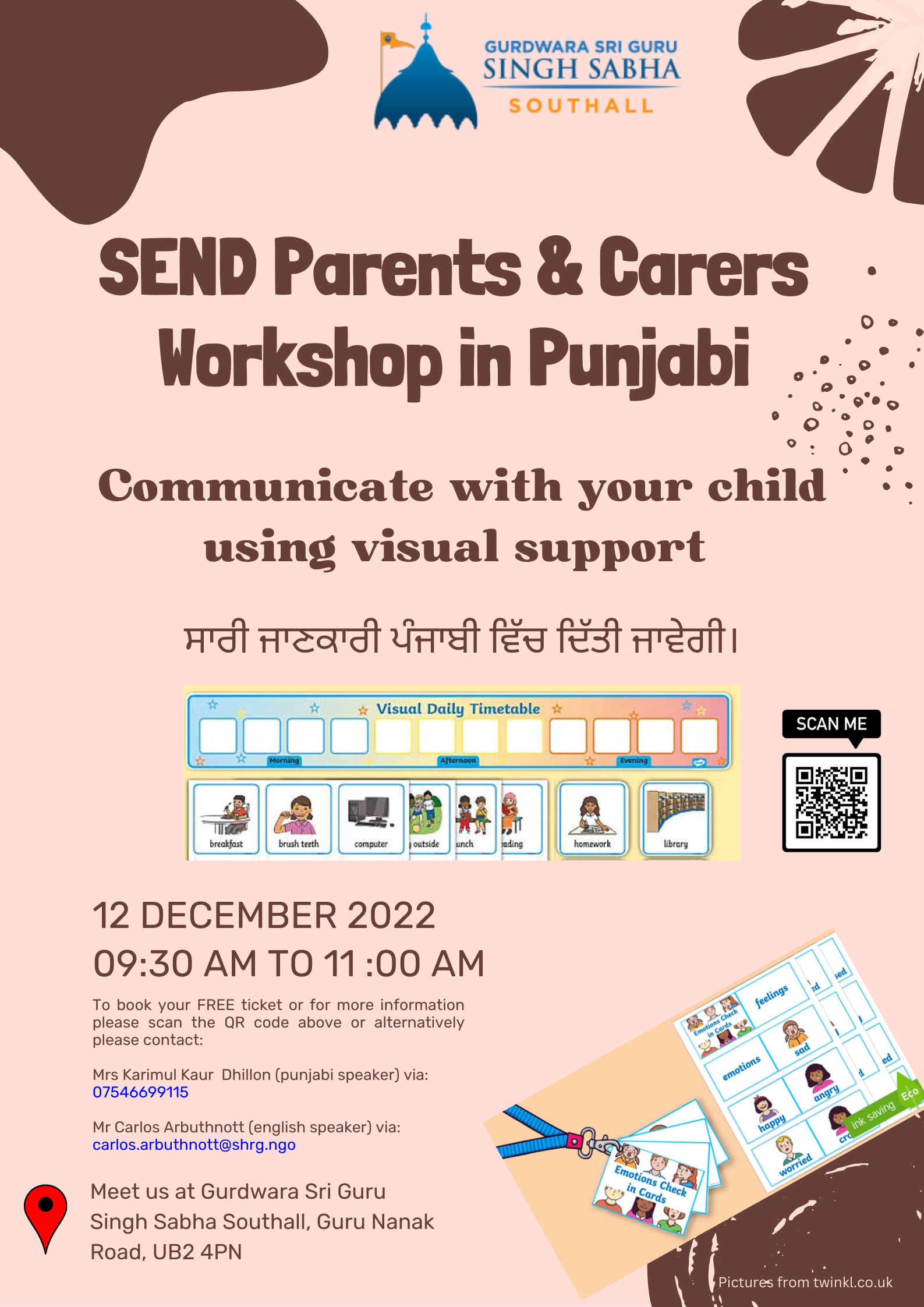 send parents & carers workshop in punjabi