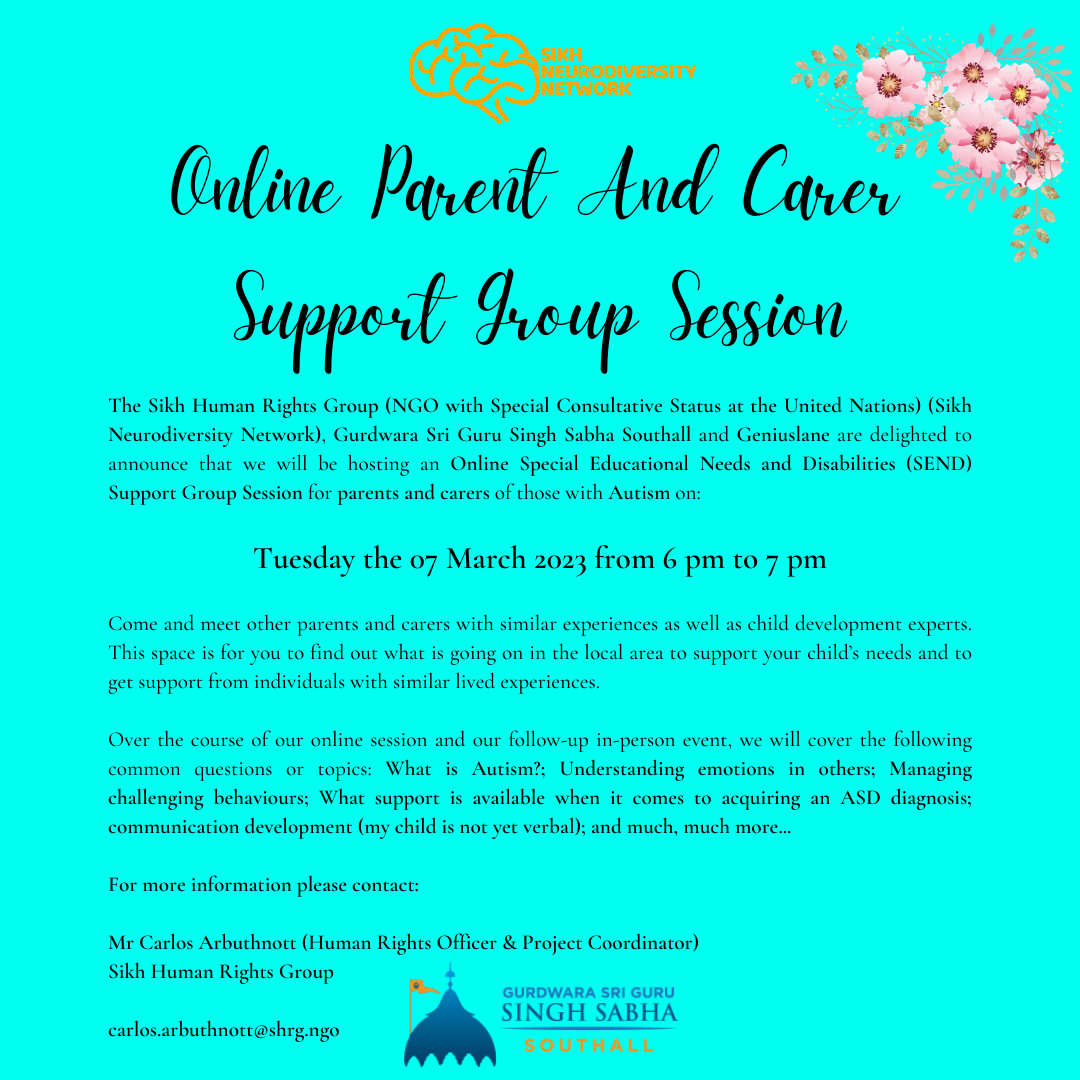 parent & carer support group session
